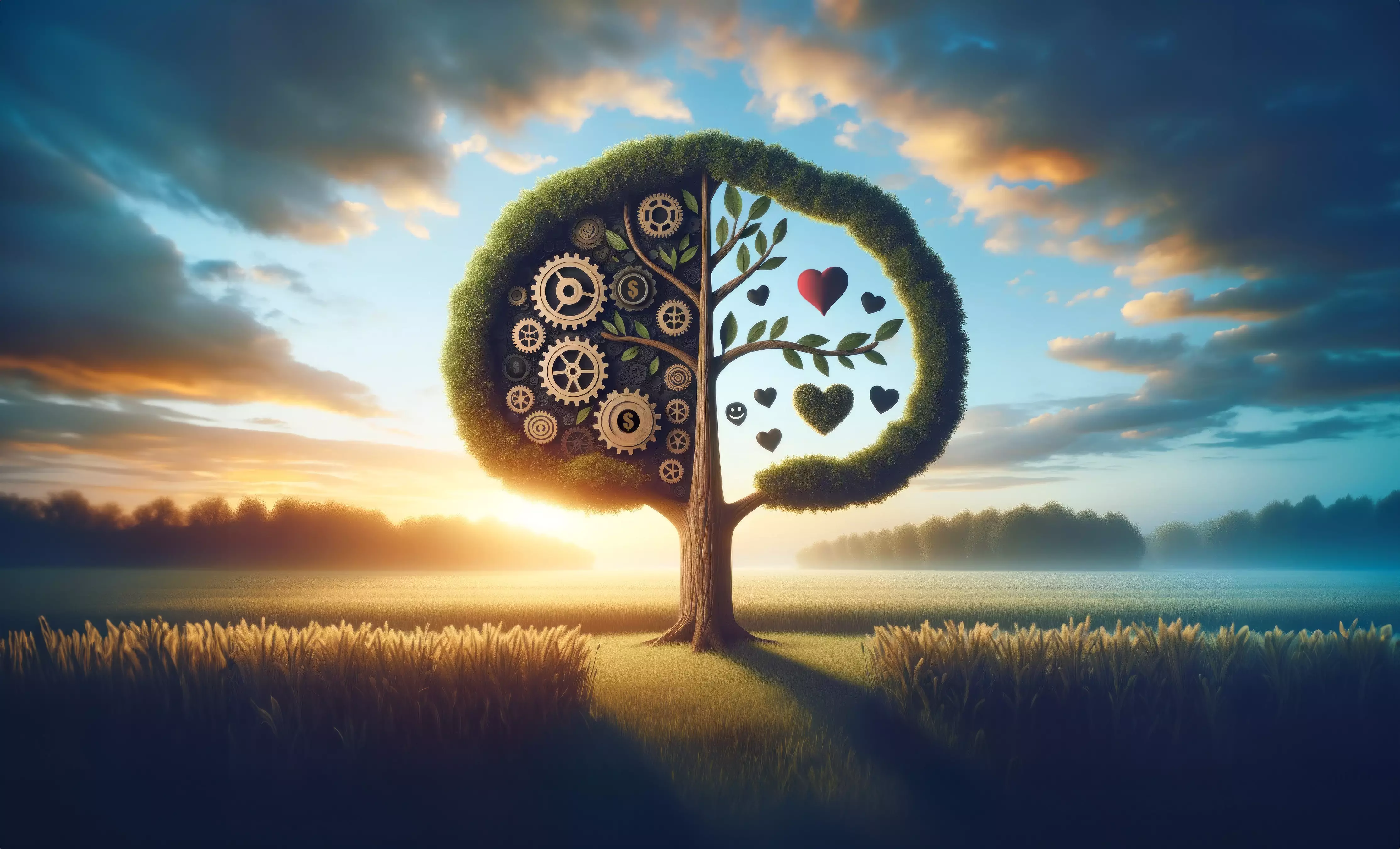 Un arbre symbolisant l'équilibre